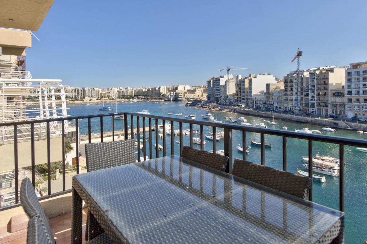 Spinola Court - Stunning Seaview Apartment & Penthouse On Spinola Bay By Shortletsmalta San Julián Exterior foto