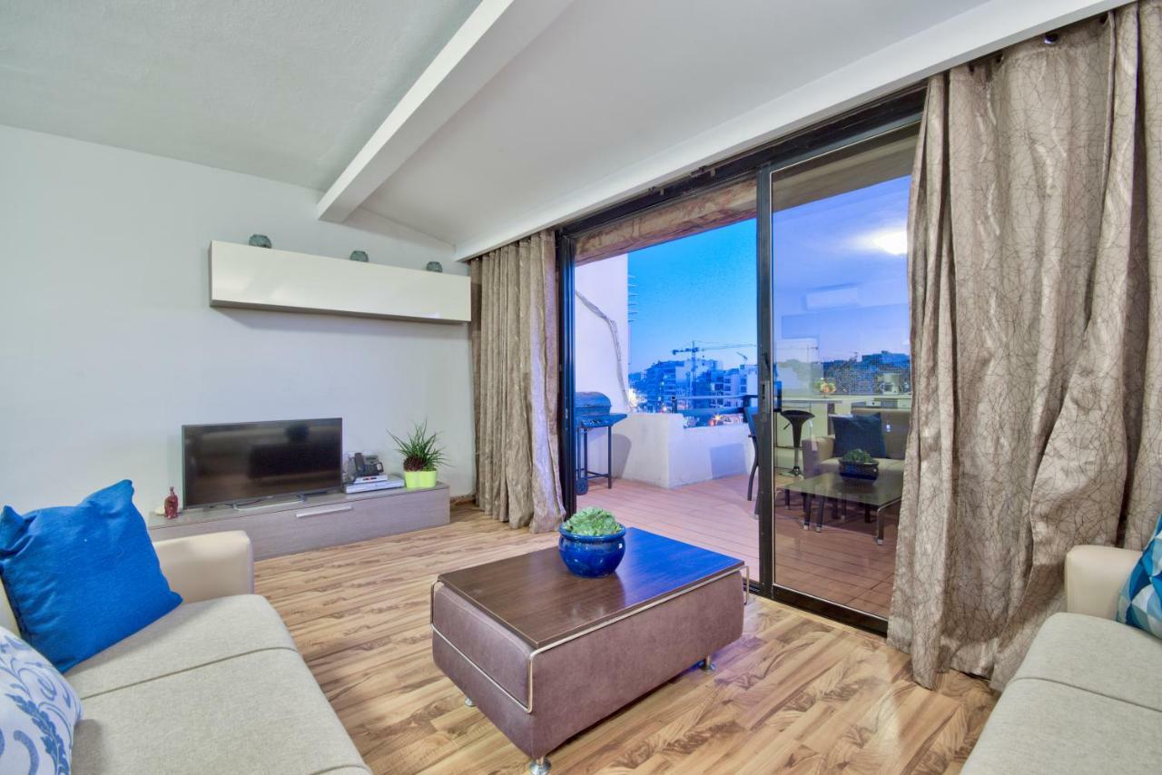 Spinola Court - Stunning Seaview Apartment & Penthouse On Spinola Bay By Shortletsmalta San Julián Exterior foto